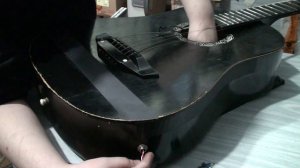 Установка звукоснимателя на акустическую гитару.