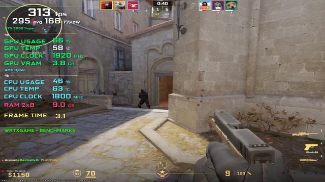 CS2 : RTX 2060s + Ryzen 5600X