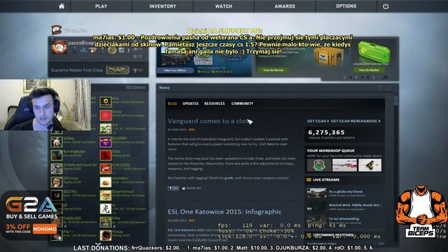 PaszaBiceps vs Olofmeister 1 vs. 1 - Revanche ( 2015 04 08 ) смотреть онлайн