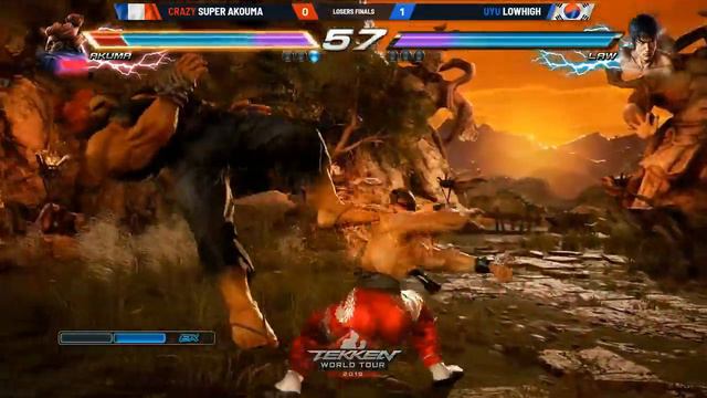 Super Akouma (Akuma) Vs LowHigh (Law) - L. Final - Tekken 7 World Tour смотреть онлайн