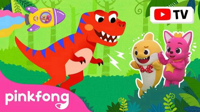 [4K] Here Comes Tyrannosaurus Rex | Dance Adventure | Kids Story & Cartoon | Pinkfong Baby Shark смотреть онлайн