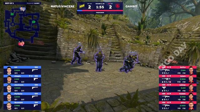 Симпл горит от нового состава Gambit смотреть онлайн
