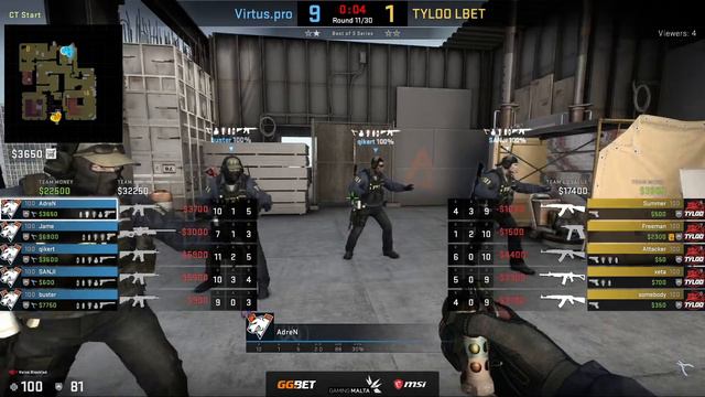 Virtus.pro vs Tyloo [Map 2, Vertigo] | ESL Pro League Season 11 смотреть онлайн