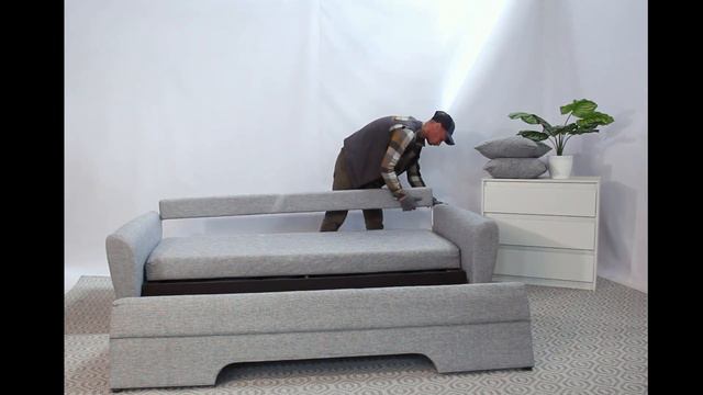 Прямой диван Амстердам, сборка смотреть онлайн