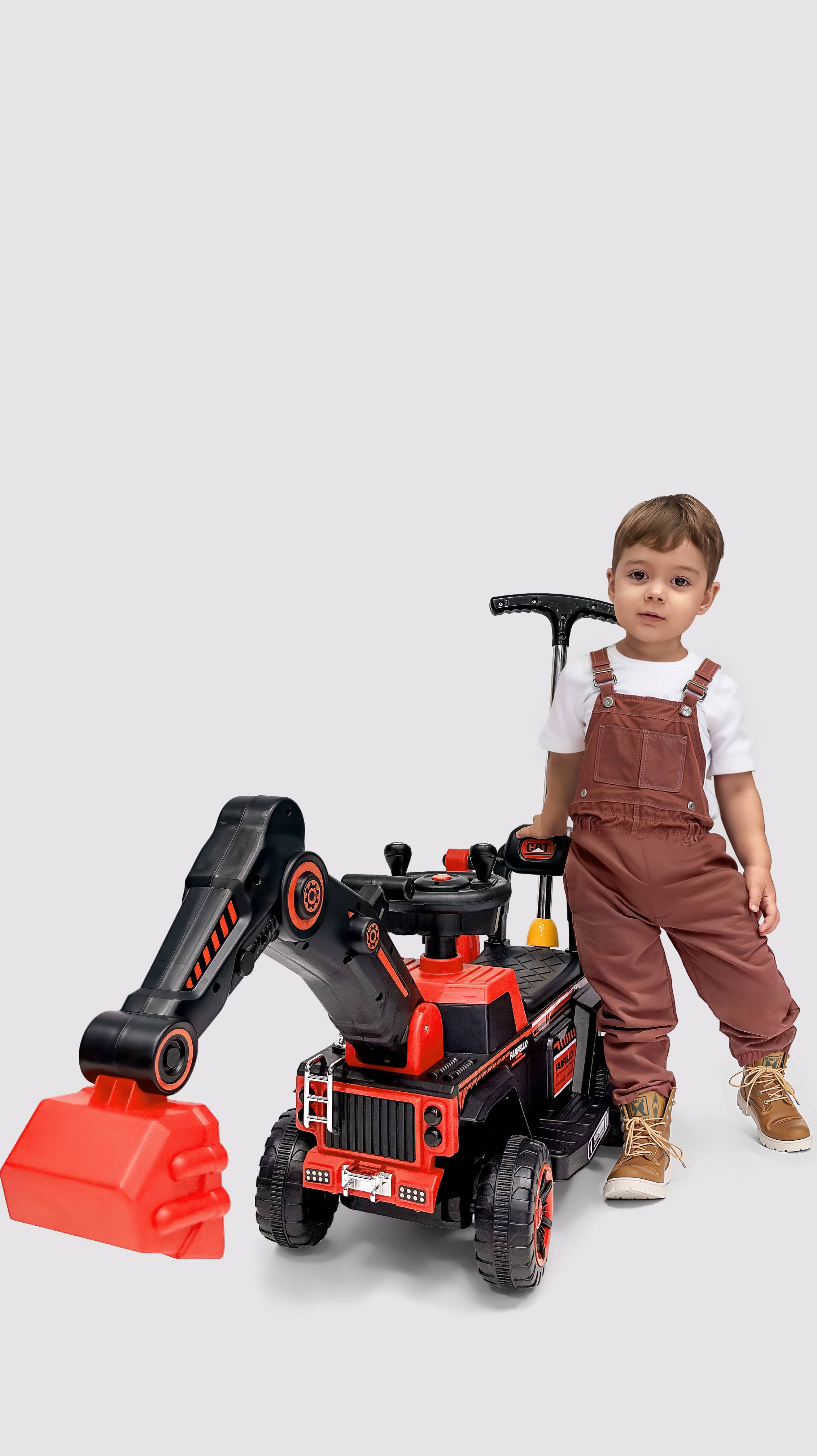 Электромобиль-экскаватор Farfello 🚧 Для самых реалистичных игр на детской площадке или даче 👷 смотреть онлайн