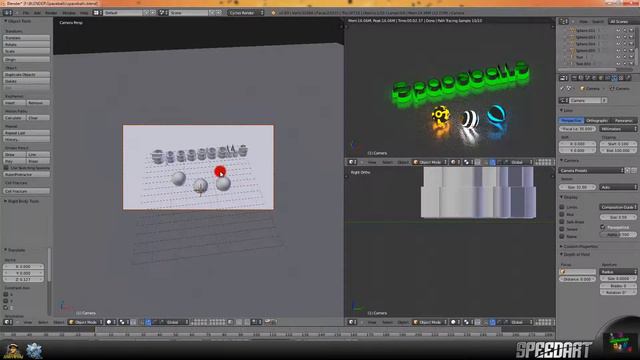 Speedart - Creating a Spaceball Wallpaper in Blender смотреть онлайн