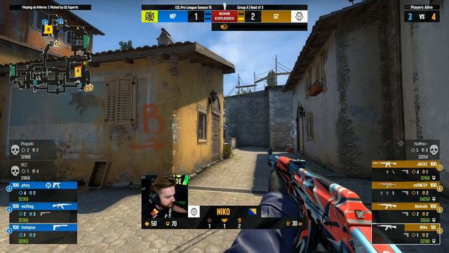 G2 vs NIP - ESL Pro League (CS:GO) - S15 смотреть онлайн