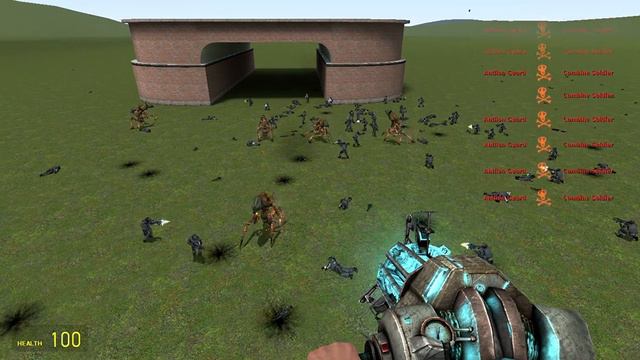 100 Combine Soldiers VS 5 Antlion Guardians смотреть онлайн