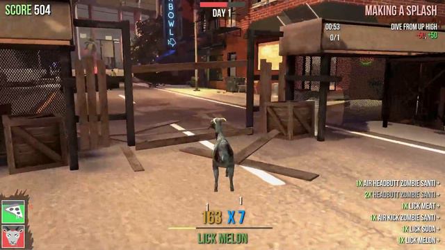 Zombie Elephant?!|Goat simulator and GoatZ Gameplay. смотреть онлайн
