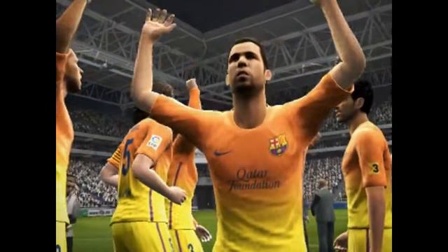 F.C. Barcelona Conquista Liga BBVA PES 2013 смотреть онлайн