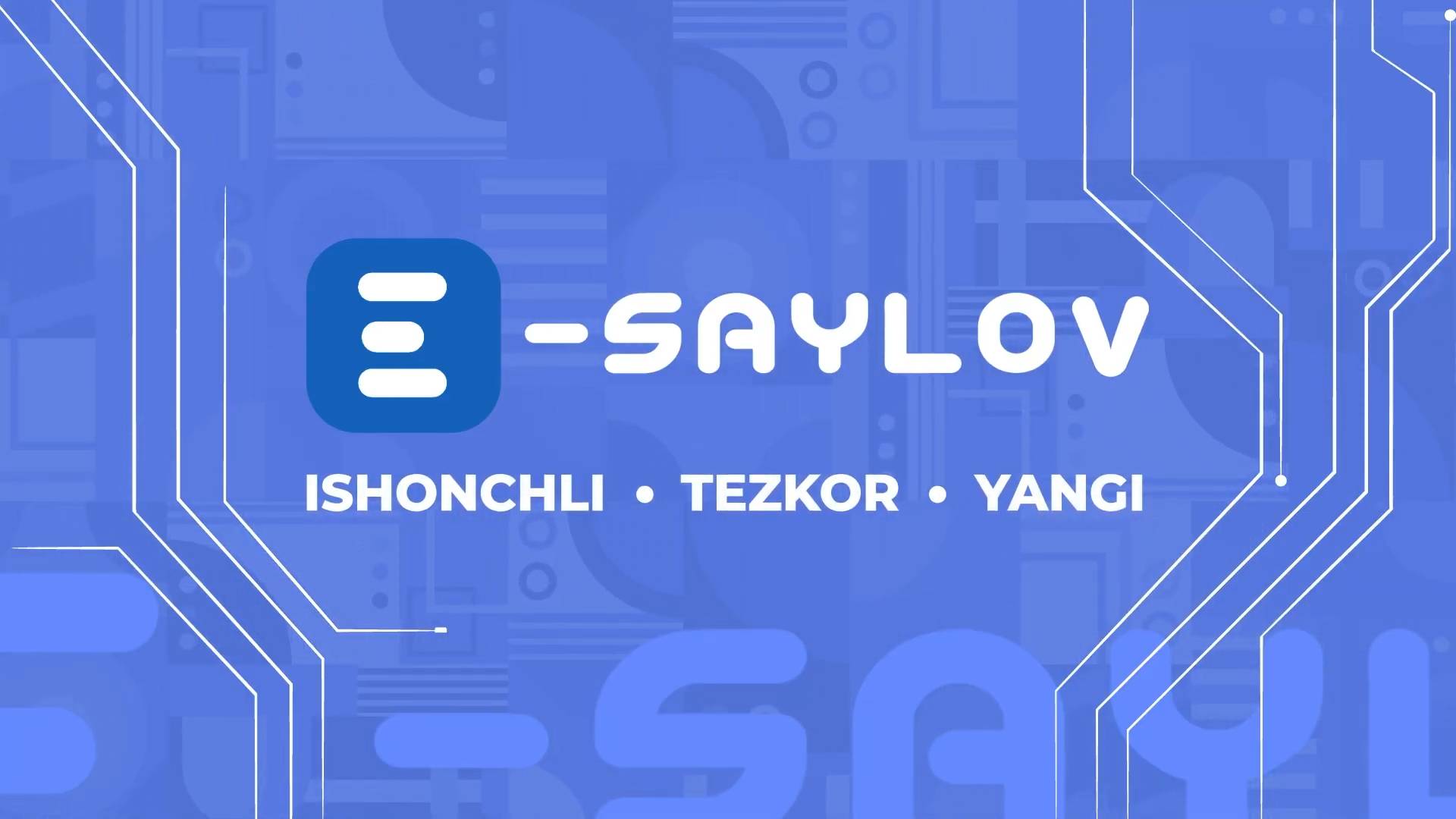 E-SAYLOV Axborot Tizimi