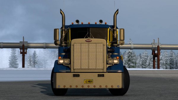55 / ATS V1.50 / Peterbilt 359 / Работаем по Аляске. Взял груз на "Prudhoe Bay".