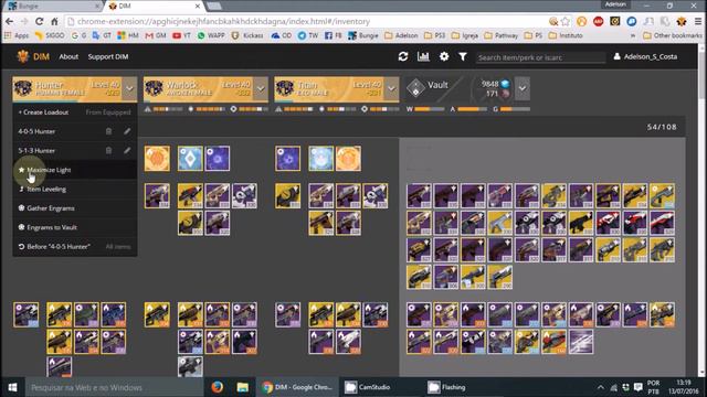 Destiny Item Manager - On Google Chrome Part I смотреть онлайн