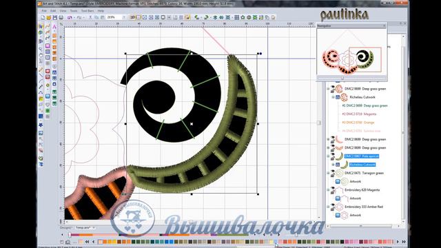 Урок 17. Создаем дизайн ришелье используя Magic Cutwork смотреть онлайн