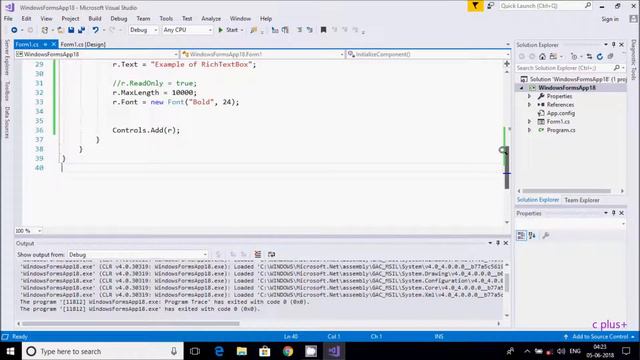 RichTextBox in C# Windows Application смотреть онлайн