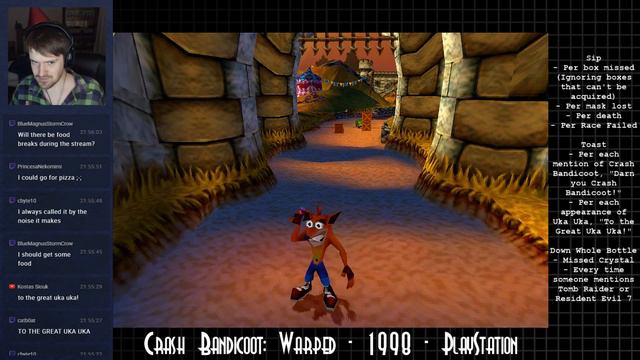 Let's Stream Alonzorion's Crash Bandicoot: Warped Drinking Game! - N-Sane Trilogy Launch Party! смотреть онлайн