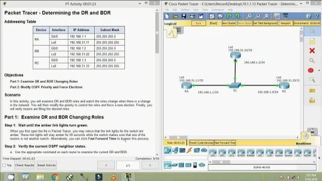 10.1.1.12 Packet Tracer - Determining the DR and BDR смотреть онлайн