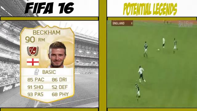 FIFA 16 Potential Legends David Beckham! смотреть онлайн