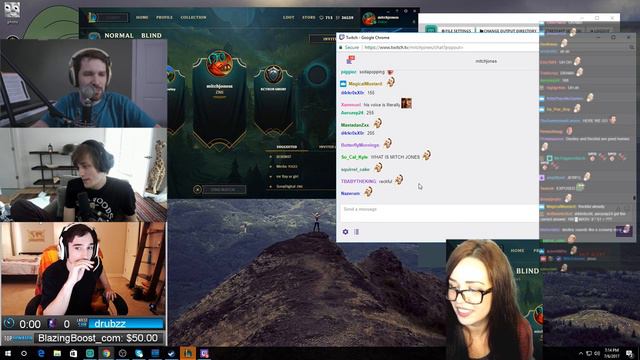 Mitch Jones - League with (fake) drunk Sodapoppin, Destiny, Kaceytron and Dyrus! смотреть онлайн