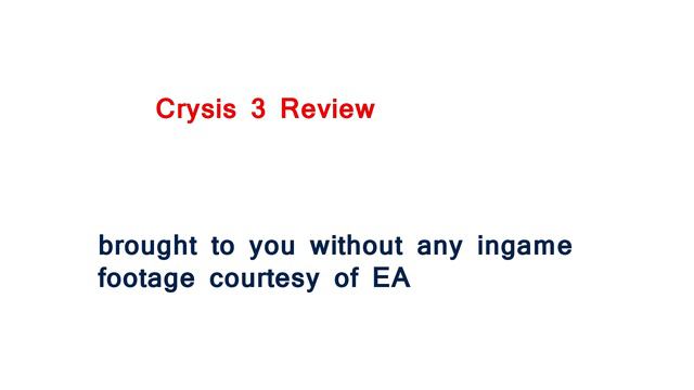 Crysis 3 Single Player review 2013 смотреть онлайн