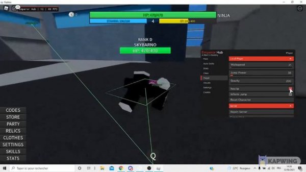 A Hero's Destiny Script Gui Auto train,Auto Spin and other(ESP...)