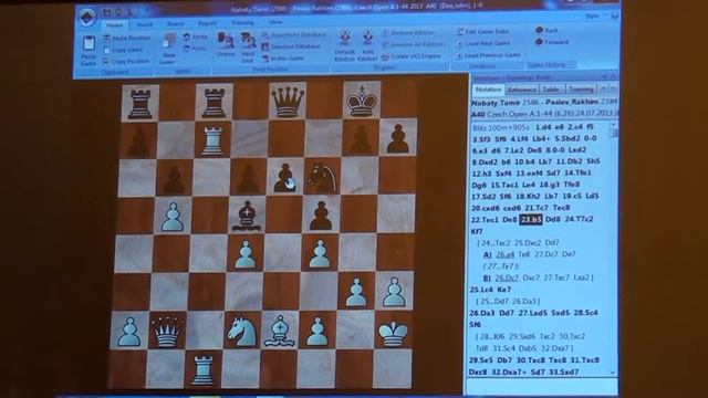 A 6.26. GM Tamir Nabaty - IM Rakhim Pasiev 1 - 0 смотреть онлайн