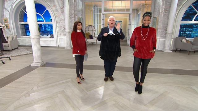 Dennis Basso Sterling Collection Rose Faux Fur Pullover on QVC смотреть онлайн