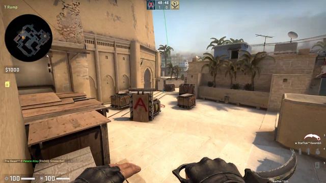 Mirage - CT Spawn Smoke from T Spawn (MWheel Jumpthrow) - CS:GO Smokes, Flashes, Grenades смотреть онлайн