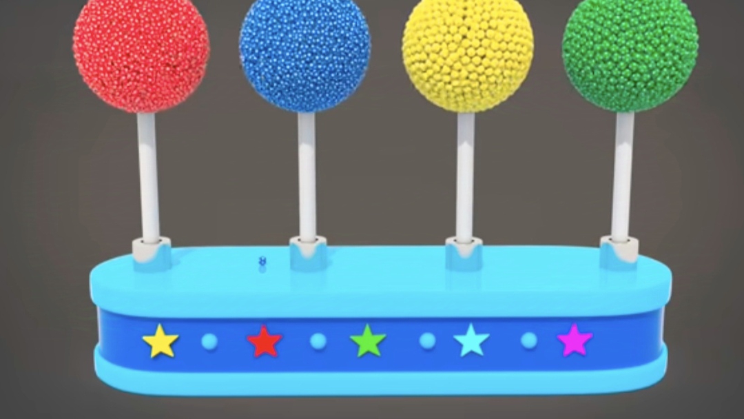 Учим цвета - цветные леденцы - цветные шарики