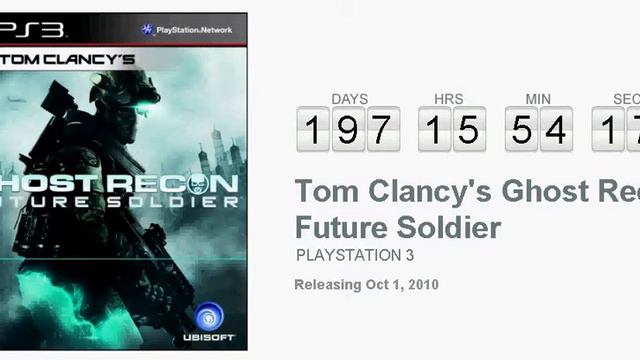 Tom Clancy's Ghost Recon Future Soldier PS3 Countdown смотреть онлайн