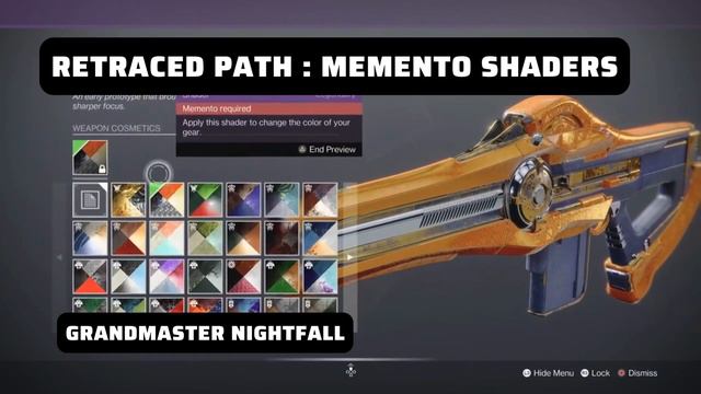 RETRACED PATH: Memento shaders: Trials/Grandmaster/Gambit смотреть онлайн