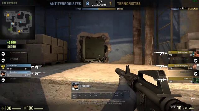 CSGO : Fantastic 1v5 from Freedent (♠LDS♠ TEAM) смотреть онлайн