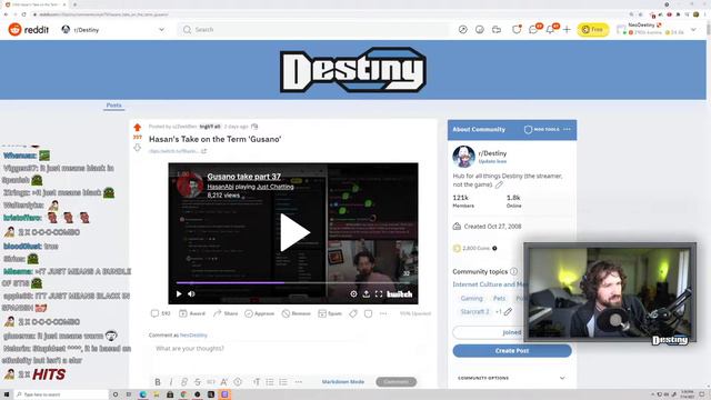 Hasan encourages calling Cuban streamer Destiny the slur gusano смотреть онлайн
