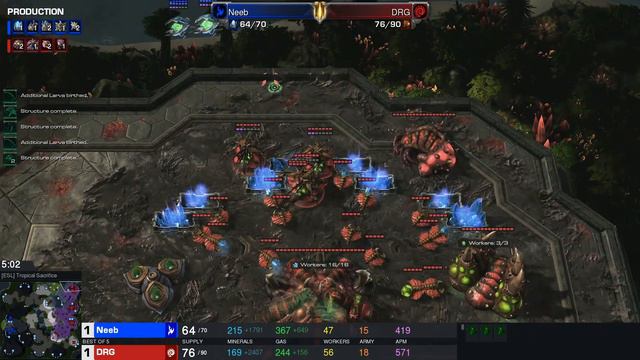 Starcraft II DreamHack Masters 2022 Valencia Jul2 DRG(Z) v Neeb(P) Game 2 [ESL] Tropical Sacrifice смотреть онлайн