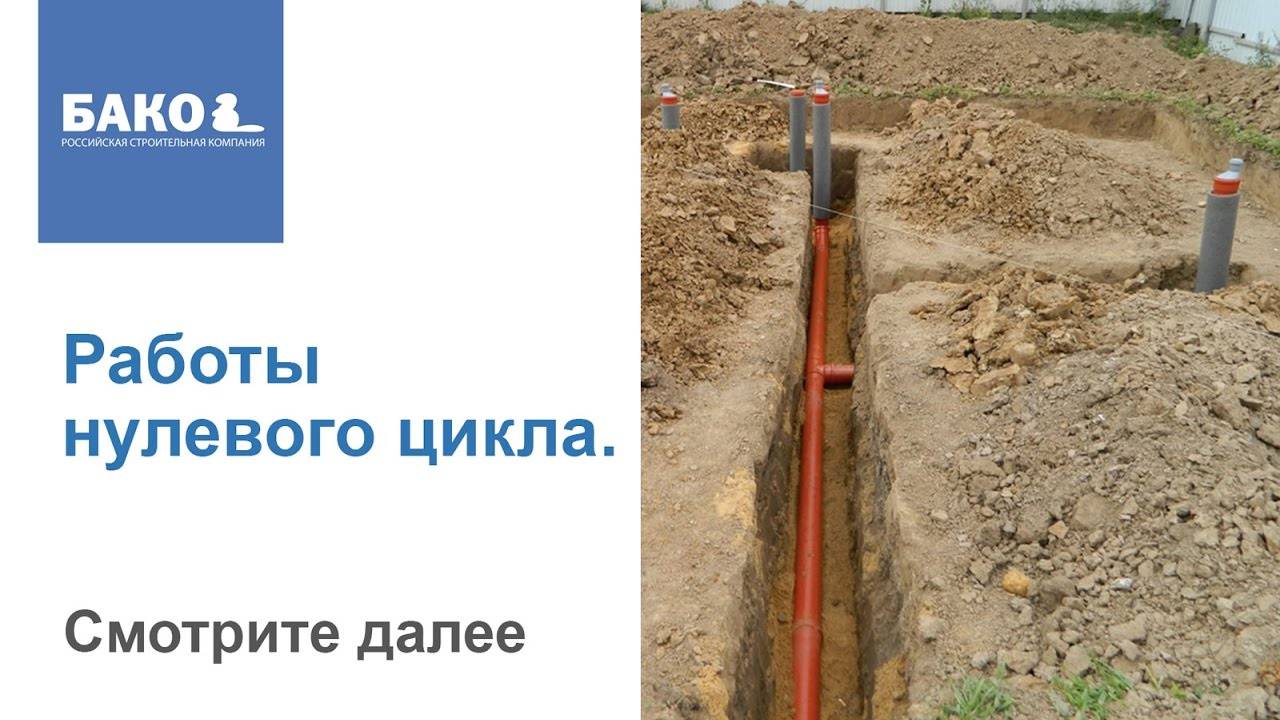 Работы нулевого цикла. Фрагмент семинара от СК БАКО. смотреть онлайн