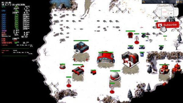 Command & Conquer Remastered on Steam Deck in 720p 60 Fps