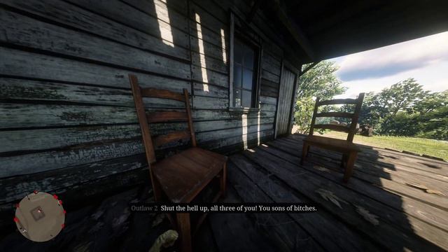 Red Dead Redemption 2 Odd Group Of Outlaws Homestead Clearing First Person 120FOV 1440p 60FPS смотреть онлайн