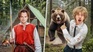 24 Часа В Диком Лесу! Выживание (Хазяева, Сквозьбаб, Дерз