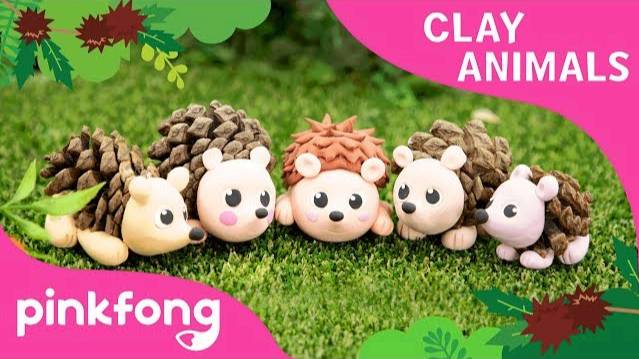 How To Make A Hedgehog With Clay | Clay Animals | DIY | Animal Songs | Pinkfong Clay Time