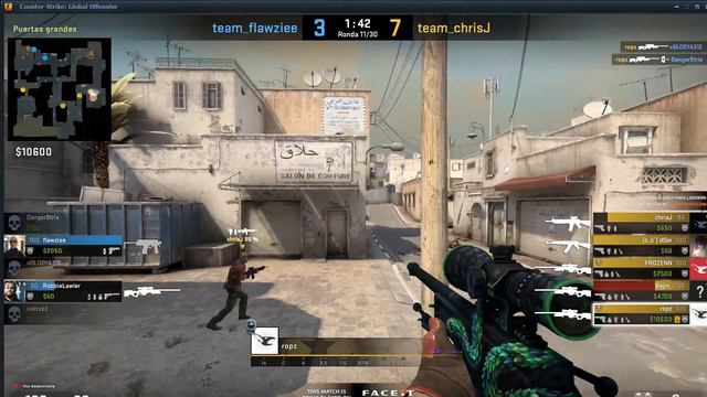 CS:GO POV 👀 Ropz Plays FACEIT 😎 28-9 Kills Dust2