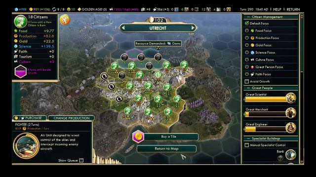 Civ V Live (Netherlands) #27 - Emperor, 6 Player, Standard Speed, Fractal смотреть онлайн