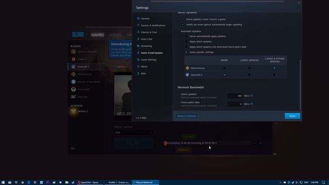 How To Limit Battle.net Download Speed