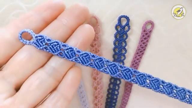 Macrame by Afeng： 8股绳编法（5）｜ Macrame Bracelet ｜手链｜编绳｜Easy 简单易学 смотреть онлайн