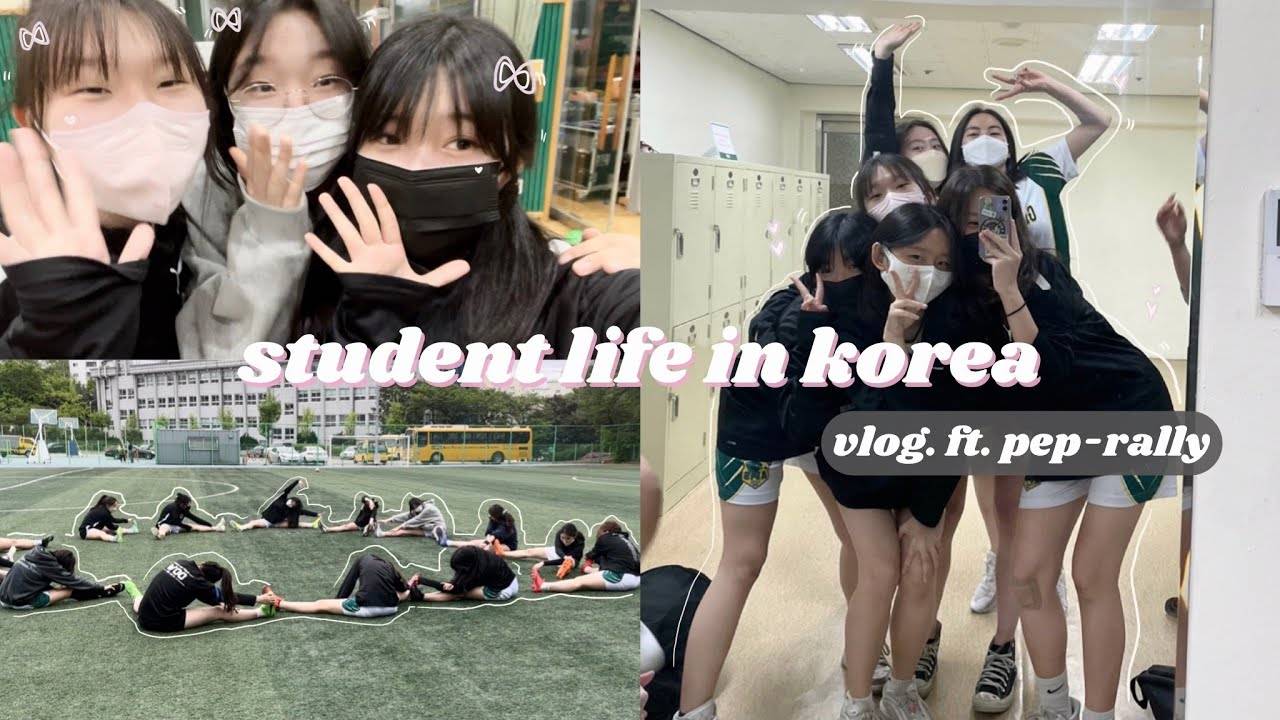 vlog a day in my life as an korean high school stude pep-rally ⚽️, korean bbq, karaoke 🎤 смотреть онлайн
