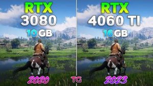 RTX 4060 Ti 16GB vs RTX 3080 10GB  Тест в 8 играх DLSS 3.0