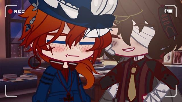 Kiss Here||Gacha Club||BSD||Soukoku{AU:Boss Dazai}