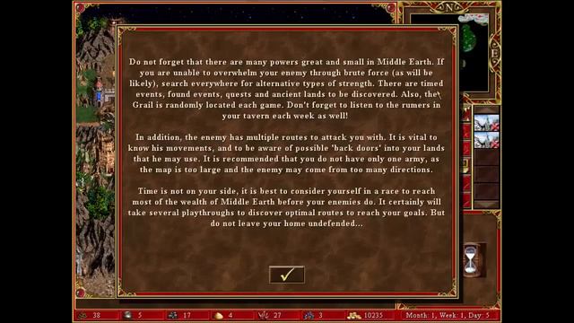 Heroes 3 Expert Playthrough 18 ( Middle Earth 1.5 ), Part 1 смотреть онлайн