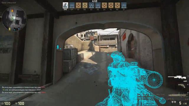 CS:GO #3 - Играем с WallHack (Консольная команда)