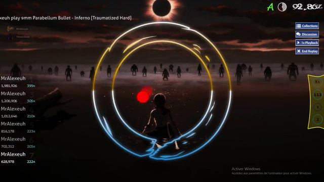 Osu Parabellum Bullet - Inferno [Traumatized Hard] Beginner Replay A смотреть онлайн