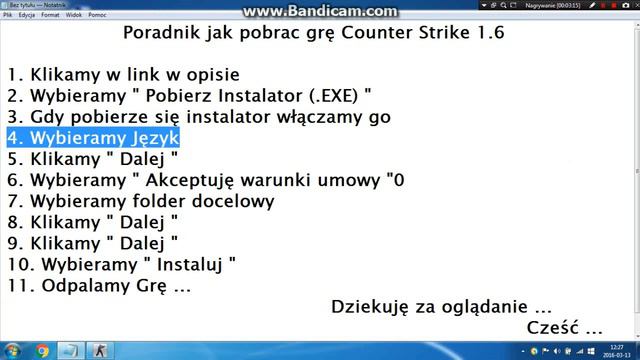 Poradnik jak pobrać Counter Strike 1.6 [ Krok po kroku ] смотреть онлайн